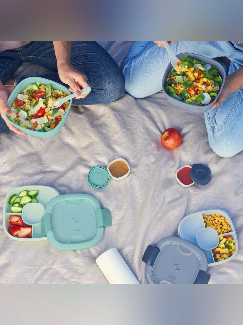 Bentgo Salad All-in-One Container - Slate Blue NWT